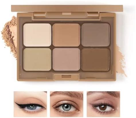 nude smoky eye|6 Colors Mini Naked Eyeshadow Makeup Palette Neutral Nude。